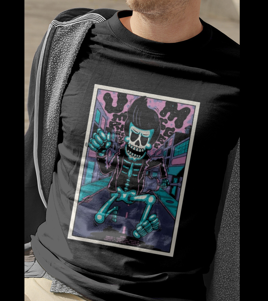 Umphrey's McGee February 2026 Skeleton Tour Portland Detroit Raleigh Philadelphia T-Shirt