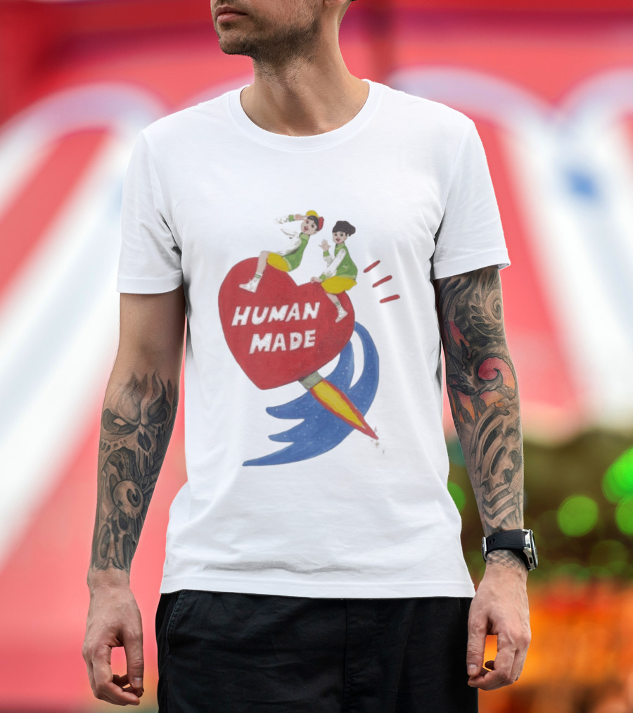 Human Made Heart Rocket Design Keiko Sootome T-Shirt
