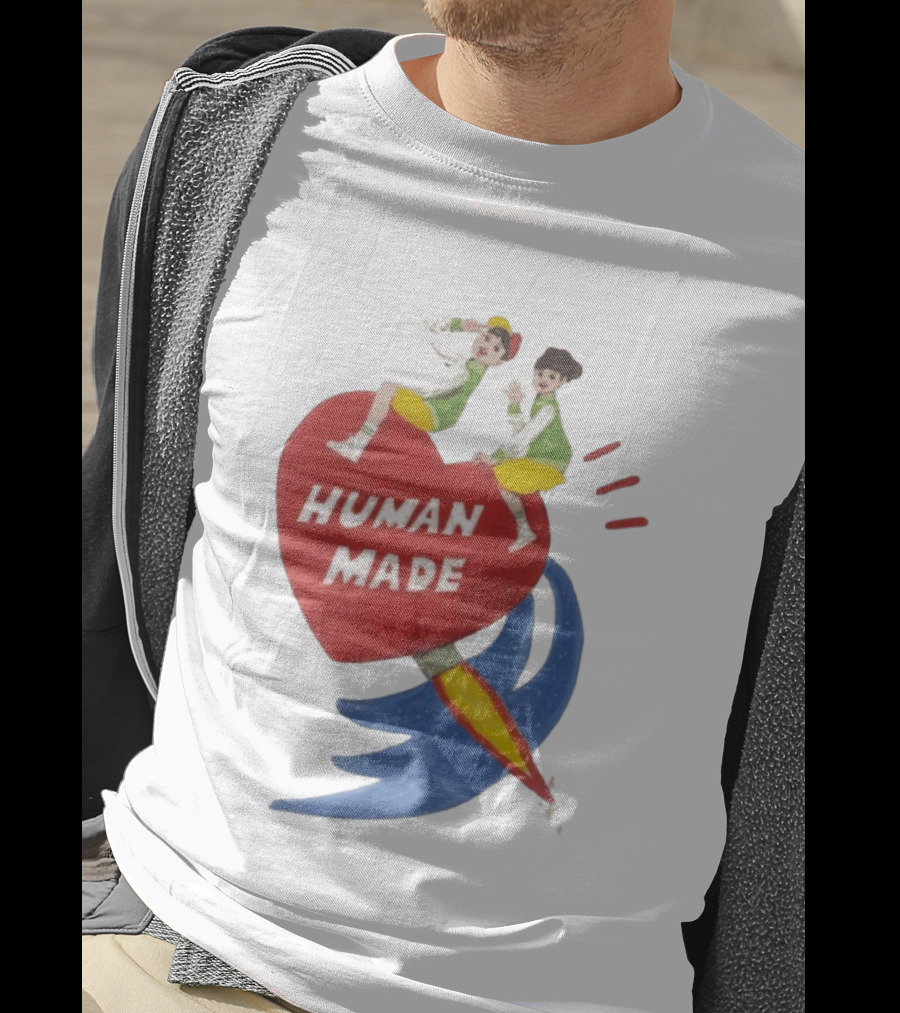 Human Made Heart Rocket Design Keiko Sootome T-Shirt