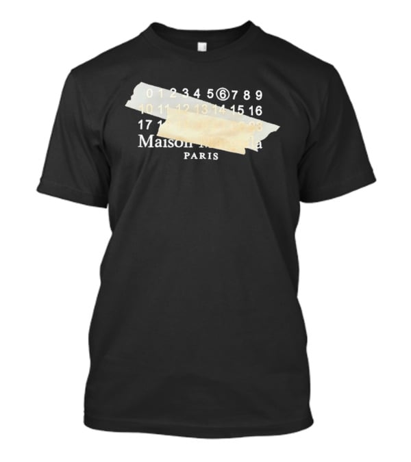 Maison Margiela Paris Numbered Sequence Tape T-Shirt