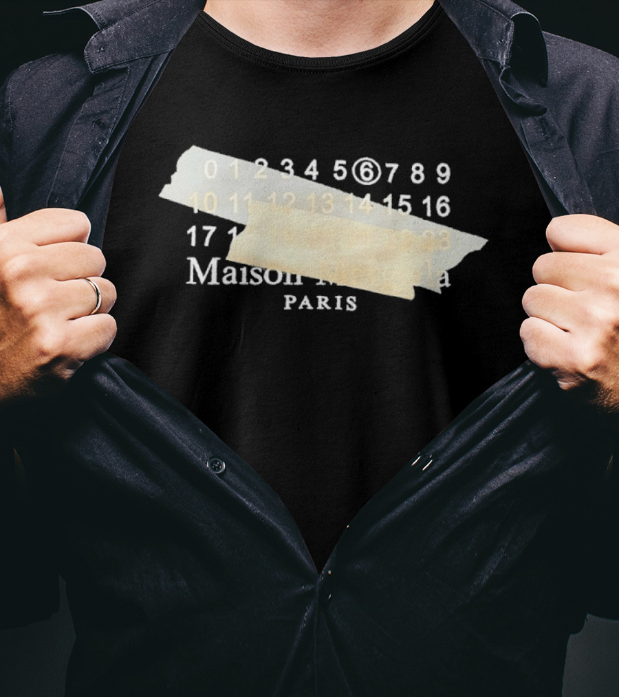 Maison Margiela Paris Numbered Sequence Tape T-Shirt