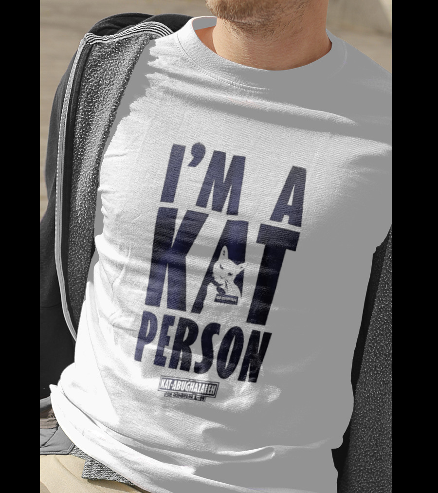 I'm A Kat Person Kat Abughazaleh Cat Lover Humor T-Shirt
