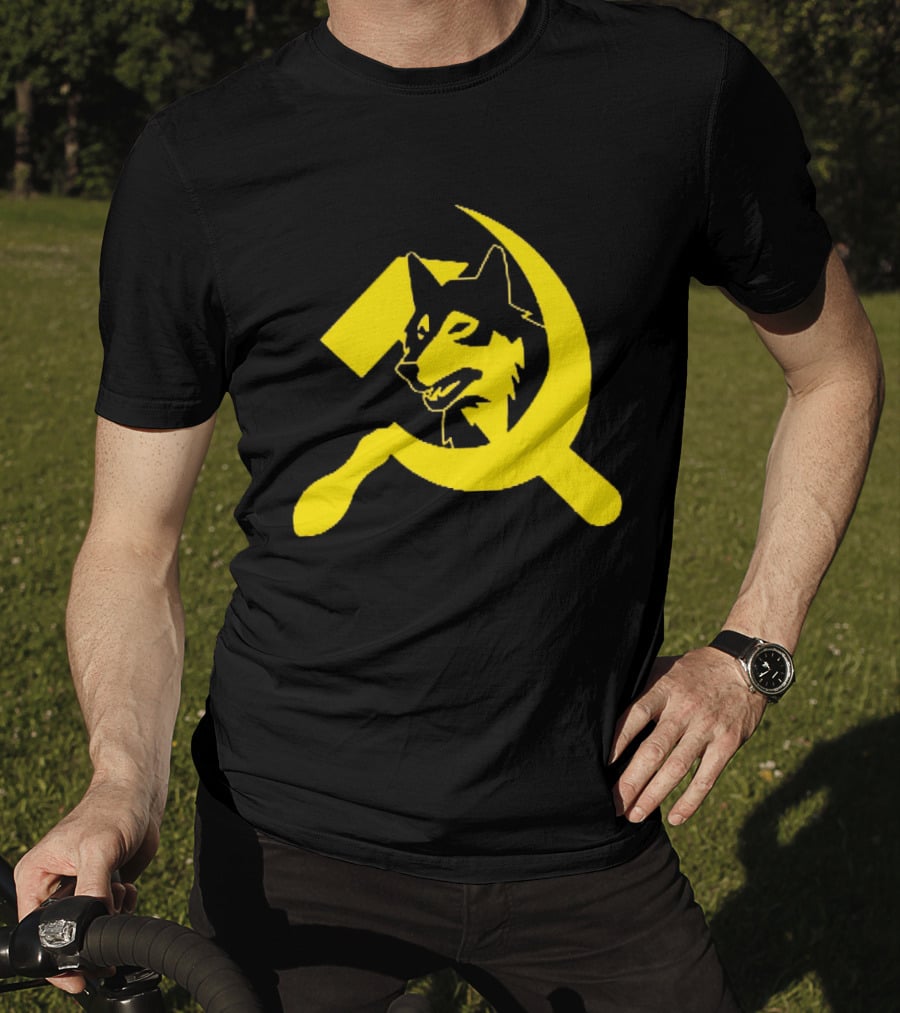Minnesota Timberwolves Hammer Sickle Symbol Wolf Head T-Shirt