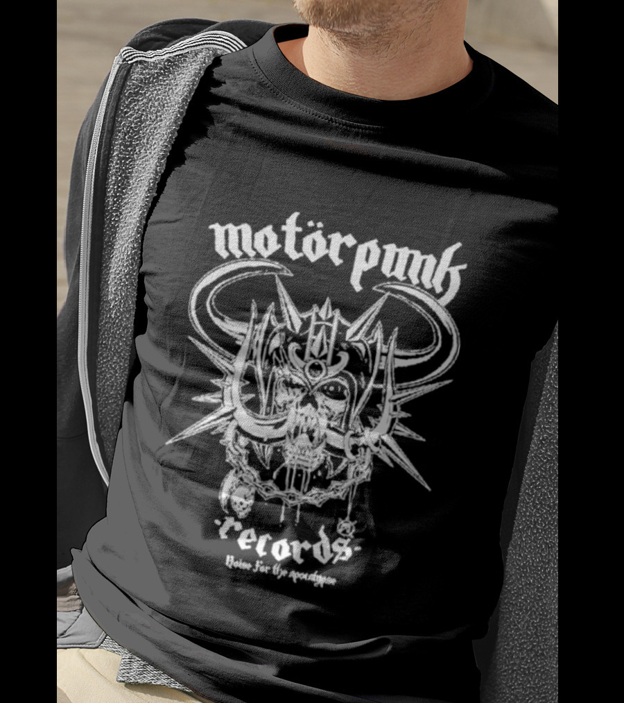 Motorpunk Records Skull Noise For The Apocalypse T-Shirt