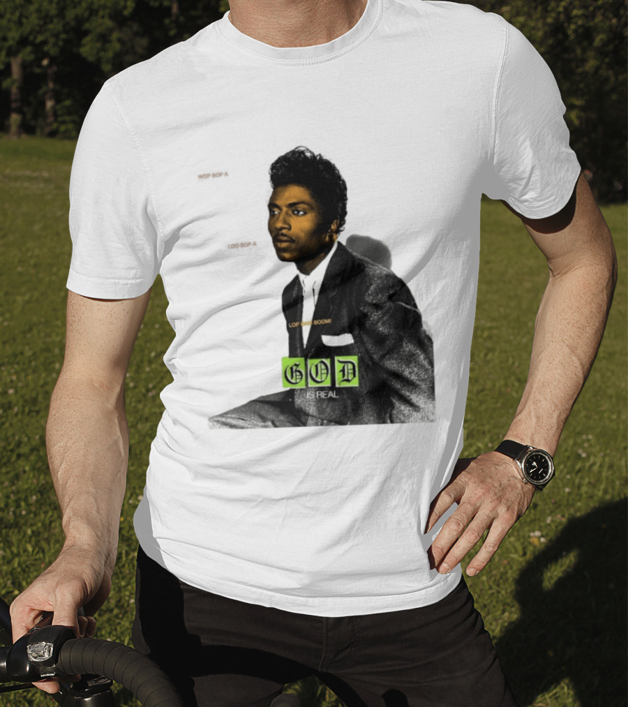 Little Richard Wop Bop A Loo Bop A Lop Bam Boom God Is Real T-Shirt