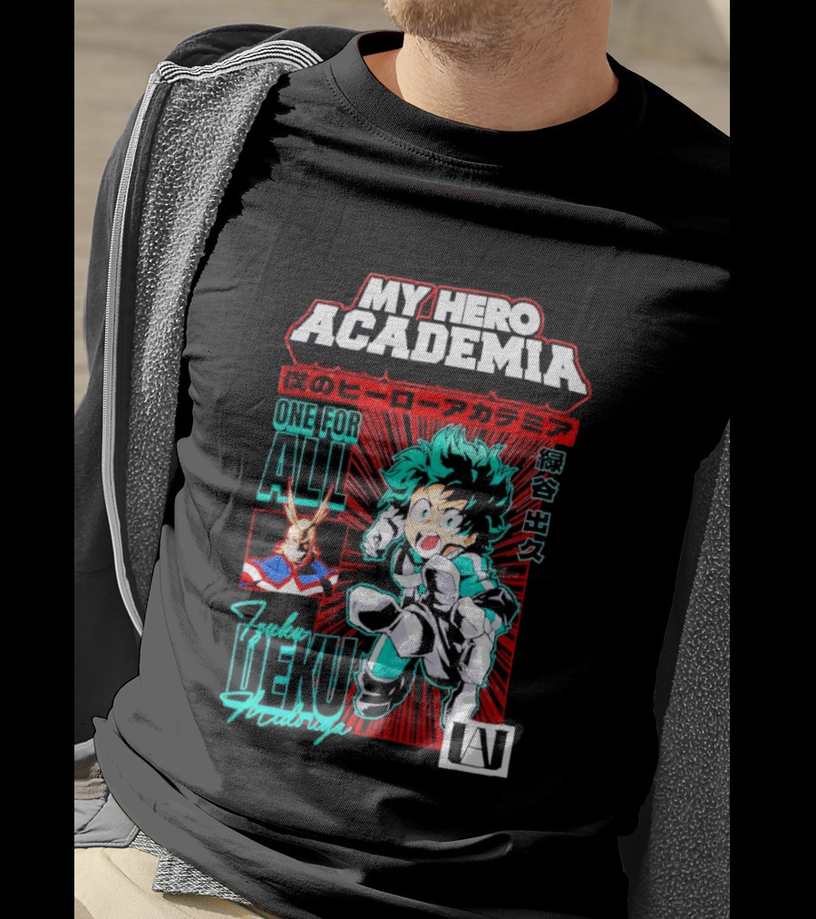 My Hero Academia Boku No Hero Deku One For All Manga T-Shirt