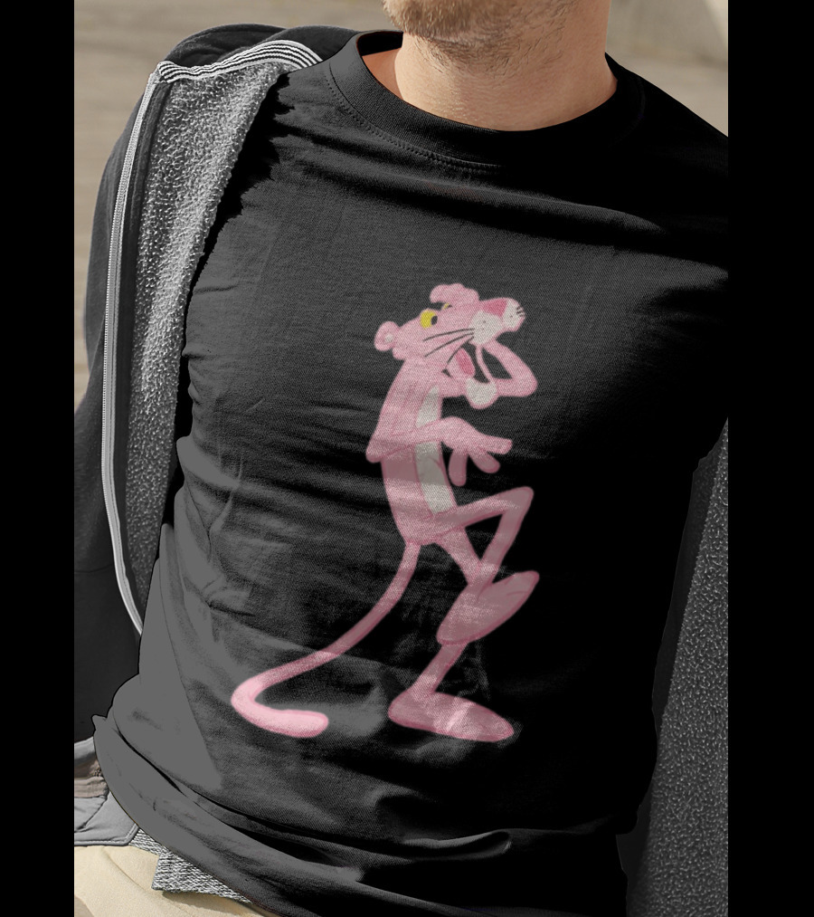 Pink Panther Cartoon Character Classic Pose T-Shirt