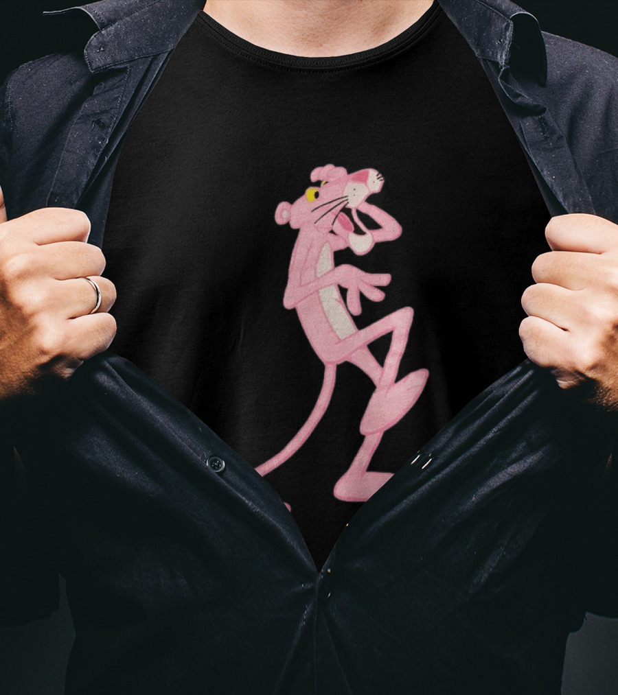 Pink Panther Cartoon Character Classic Pose T-Shirt