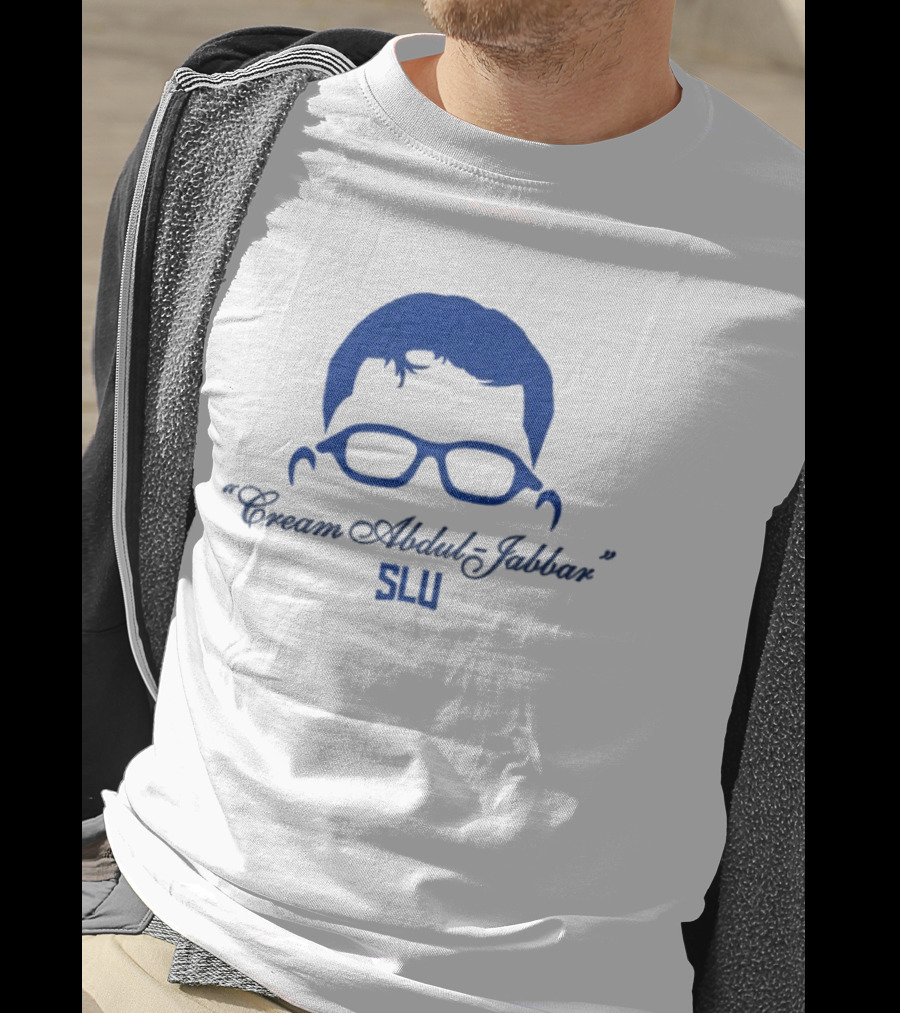 Cream Abdul Jabbar SLU Saint Louis Billikens Robbie Avila T-Shirt