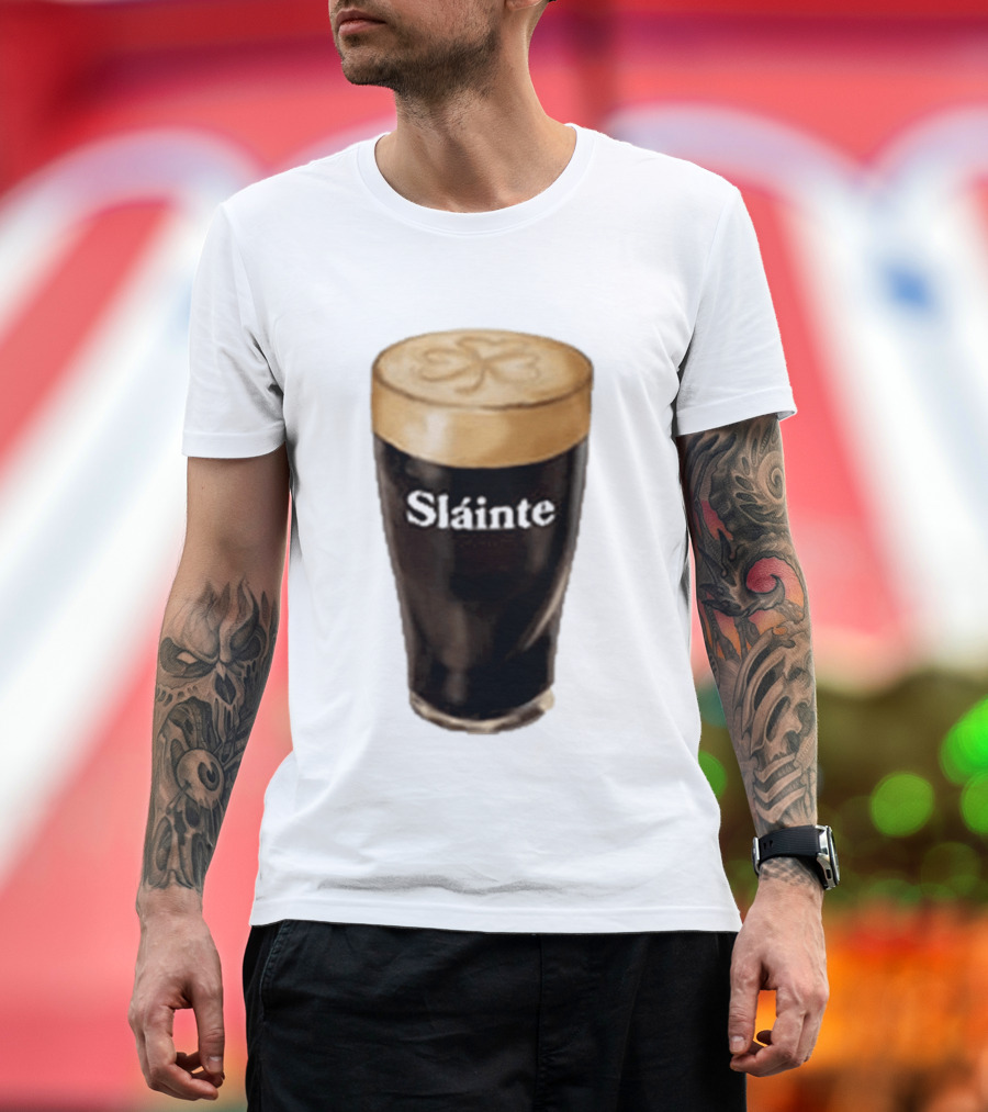 Sláinte Irish Shamrock Brew Pint T-Shirt