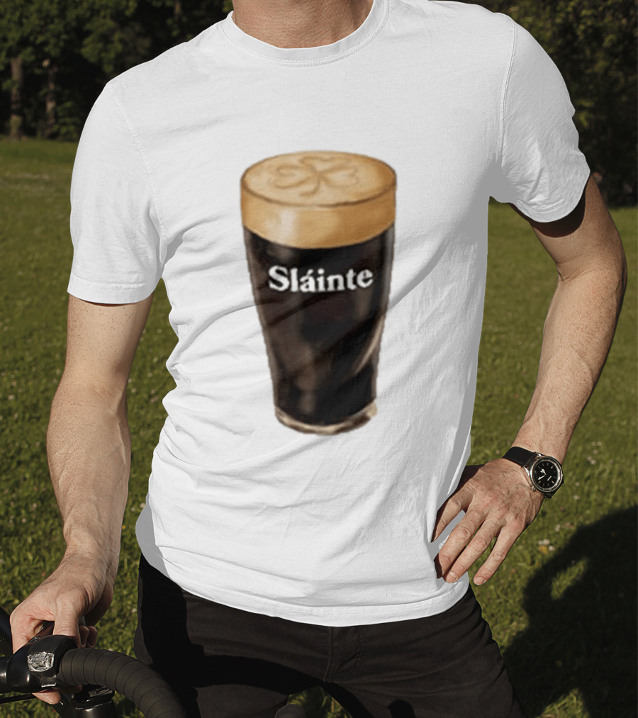 Sláinte Irish Shamrock Brew Pint T-Shirt
