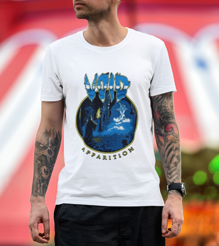 Void Apparition Blue Ghostly Scene T-Shirt