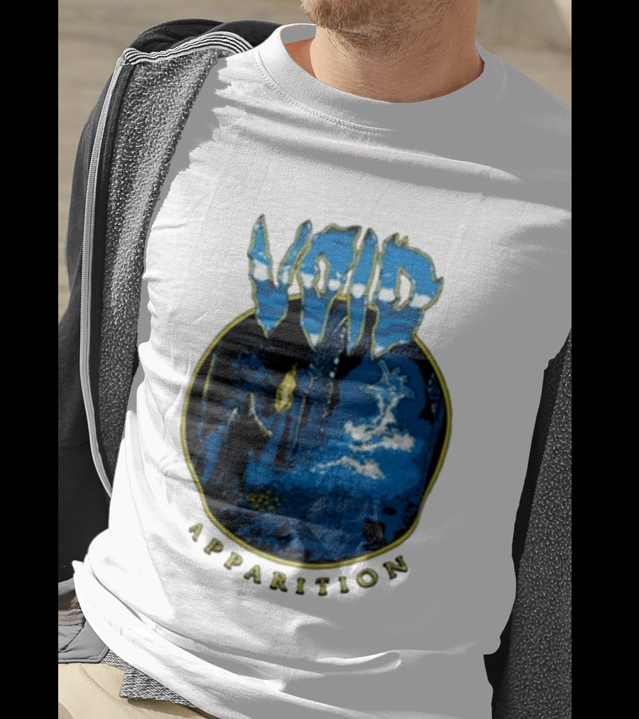 Void Apparition Blue Ghostly Scene T-Shirt