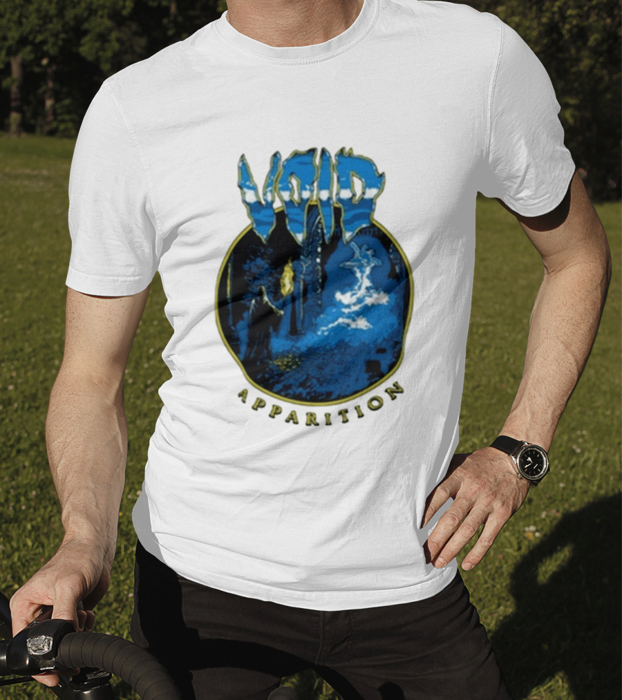 Void Apparition Blue Ghostly Scene T-Shirt