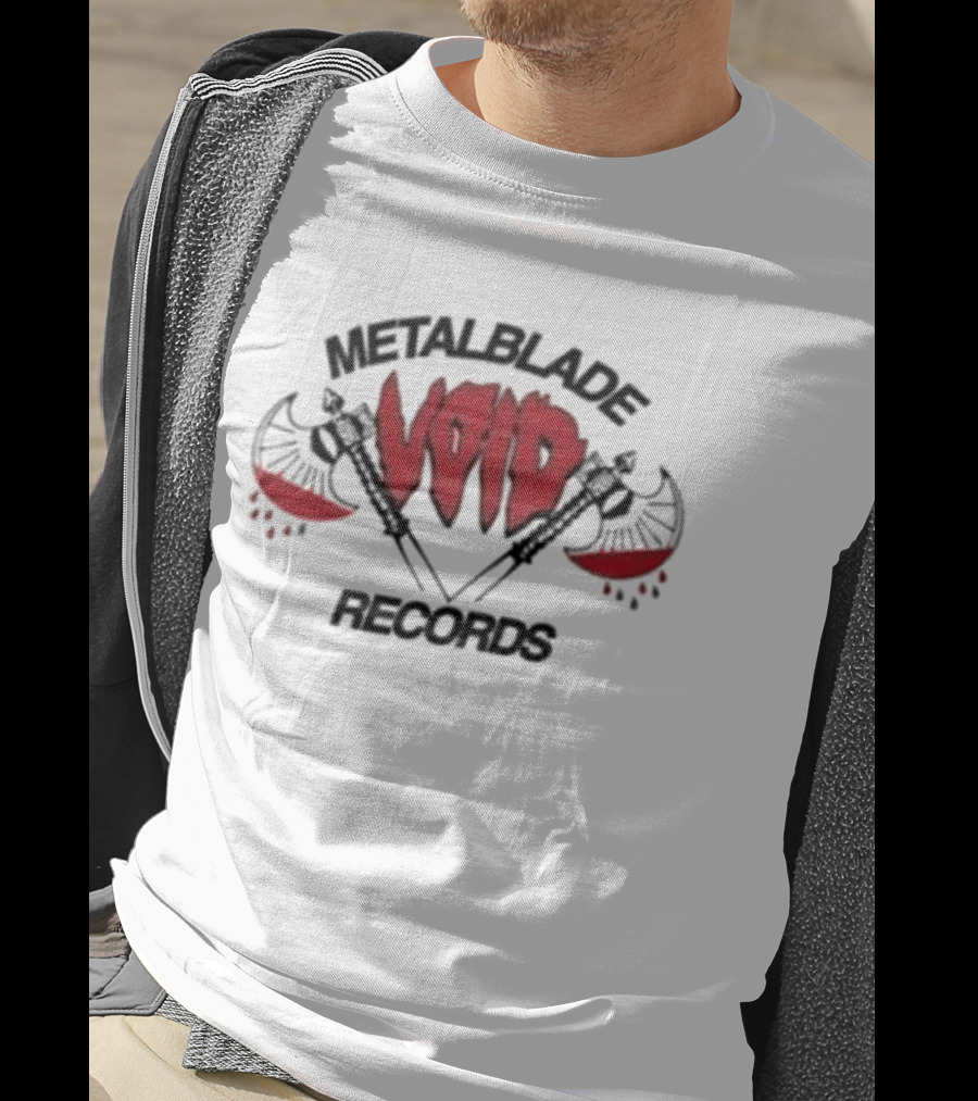 Metal Blade Void Records Axes Blood Splatter T-Shirt