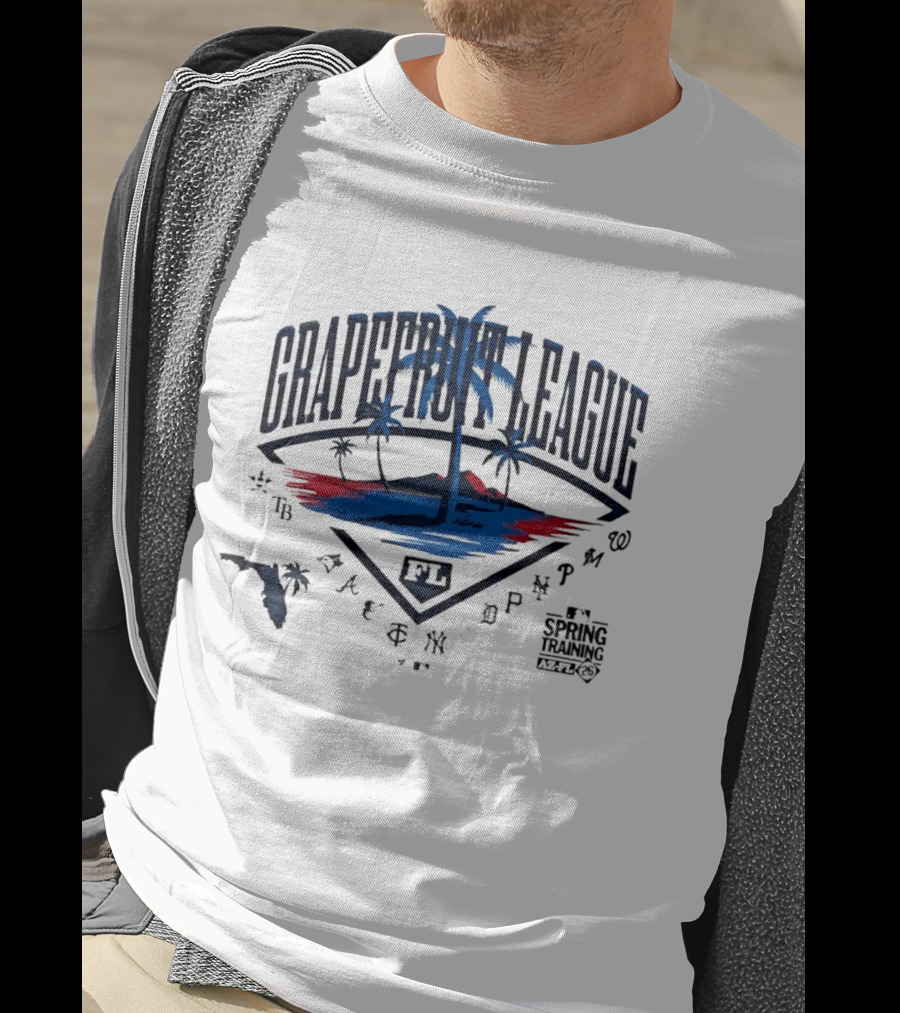 2026 Spring Training Grapefruit League Florida Baseball MLB Teams Palm Trees Tampa Miami T-Shirt