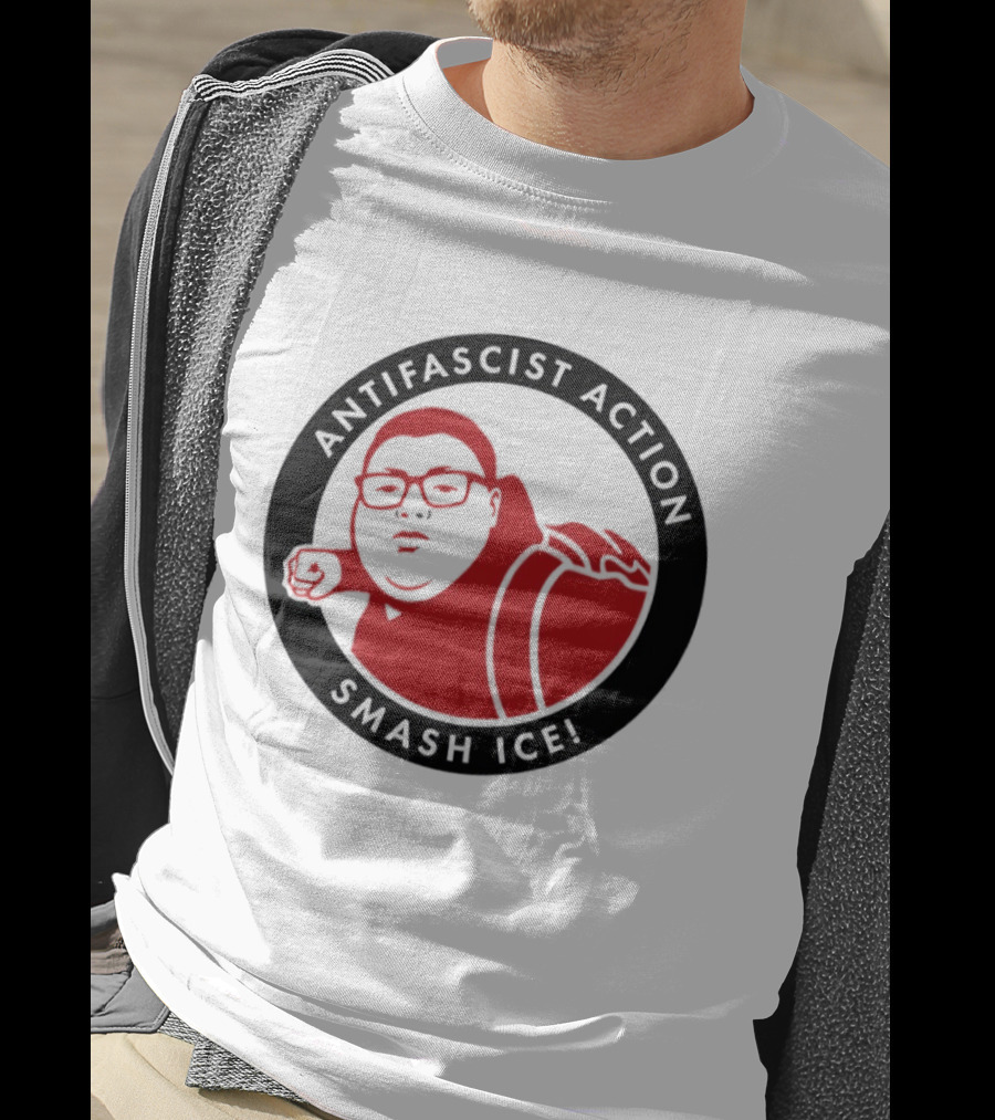 Antifascist Action Smash ICE Smash Nazi T-Shirt