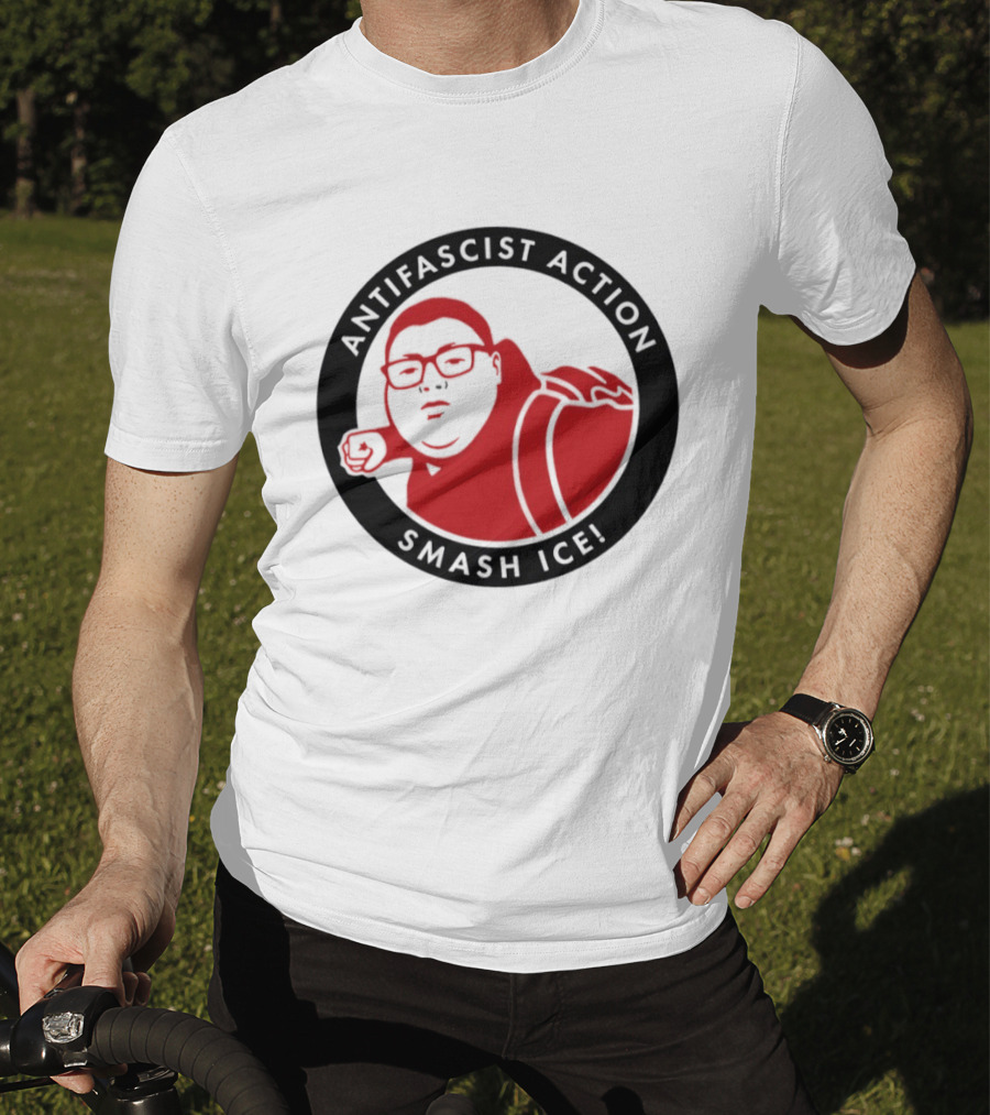 Antifascist Action Smash ICE Smash Nazi T-Shirt