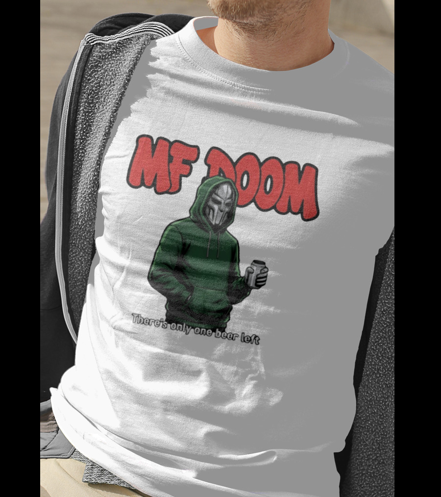 MF DOOM There's Only One Beer Left Masked Rapper With Can T-Shirt