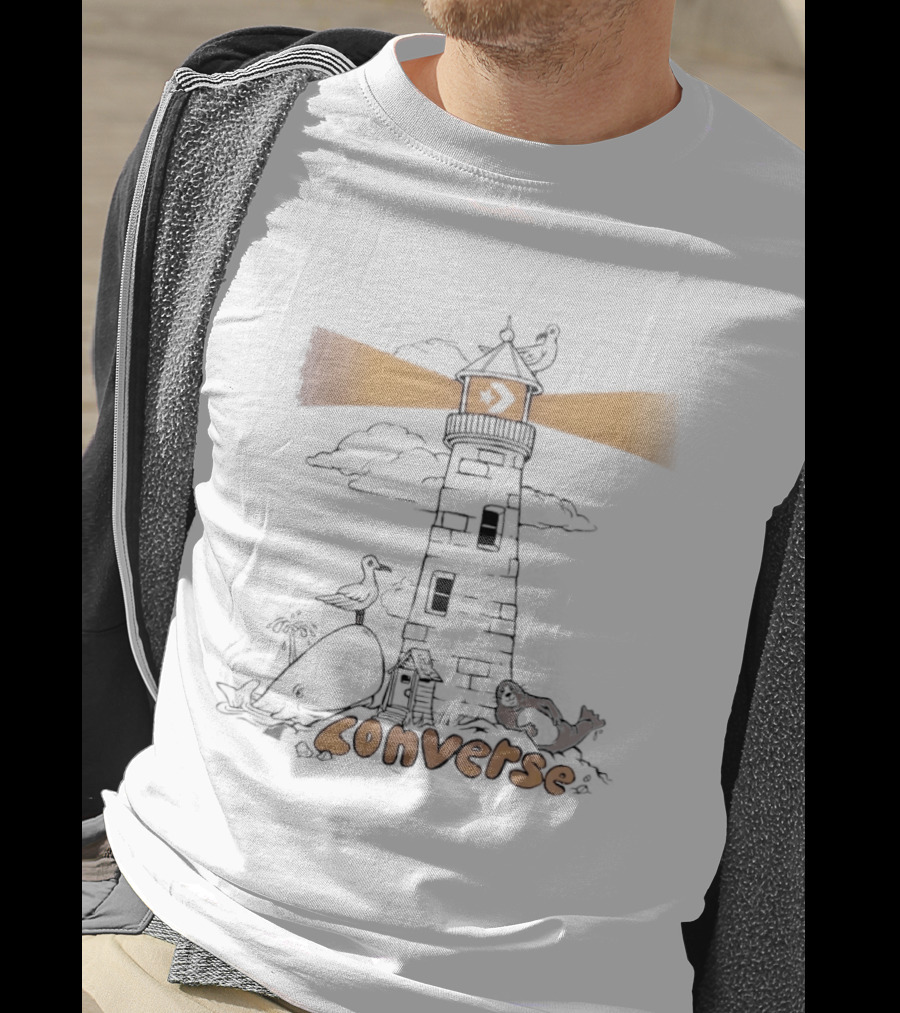 Converse Lighthouse Seagull Whale T-Shirt