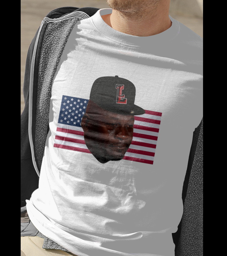 Crying Jordan Texas Tech Red Raiders USA Flag Iconic Meme Cap T-Shirt