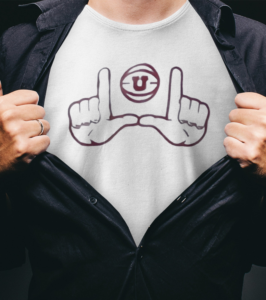 Utah Utes Hands With U Symbol Sports Fan Gear T-Shirt
