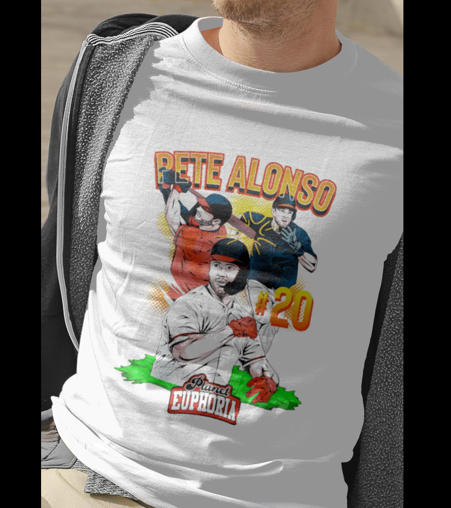 Pete Alonso Planet Euphoria #20 Baseball T-Shirt