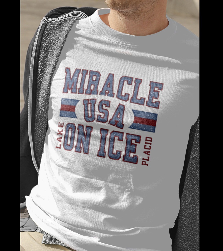 Miracle USA On Ice Lake Placid T-Shirt