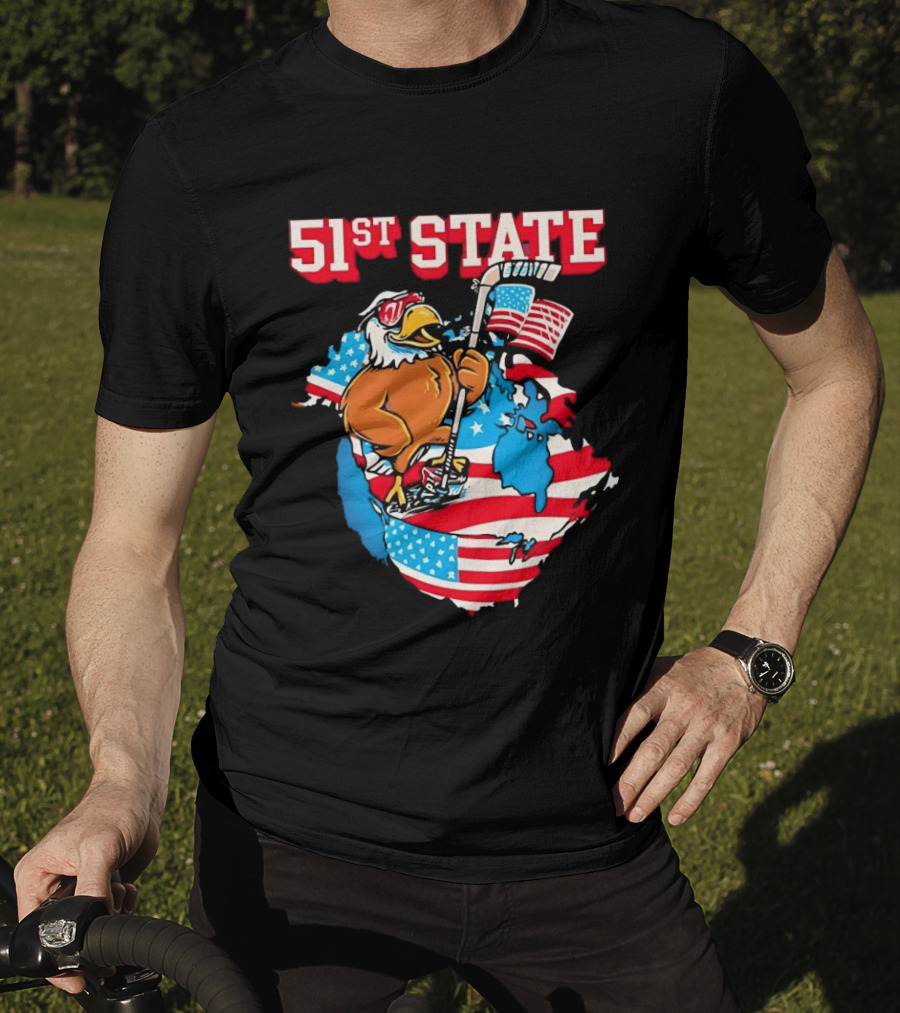 51st State American Eagle Pocket Flag T-Shirt