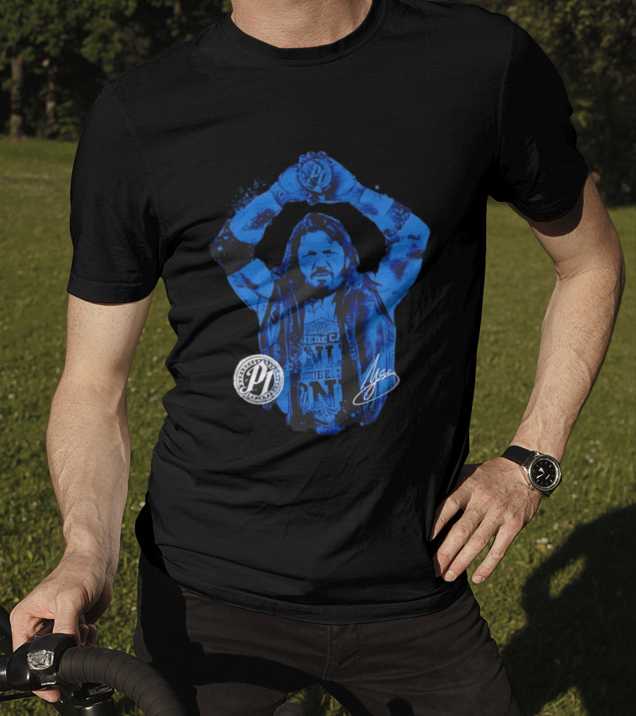 AJ Styles WWE Blue Signature Phenomenal One T-Shirt