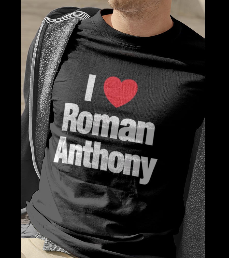 I Love Roman Anthony Red Heart T-Shirt