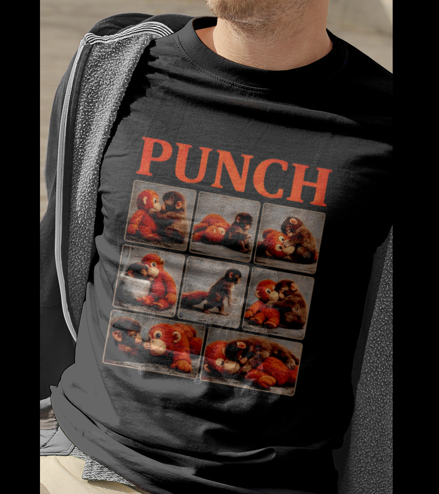 Punch Monkey Plush Compilation T-Shirt