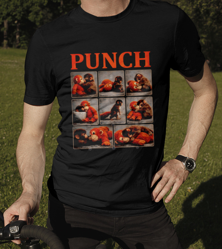Punch Monkey Plush Compilation T-Shirt