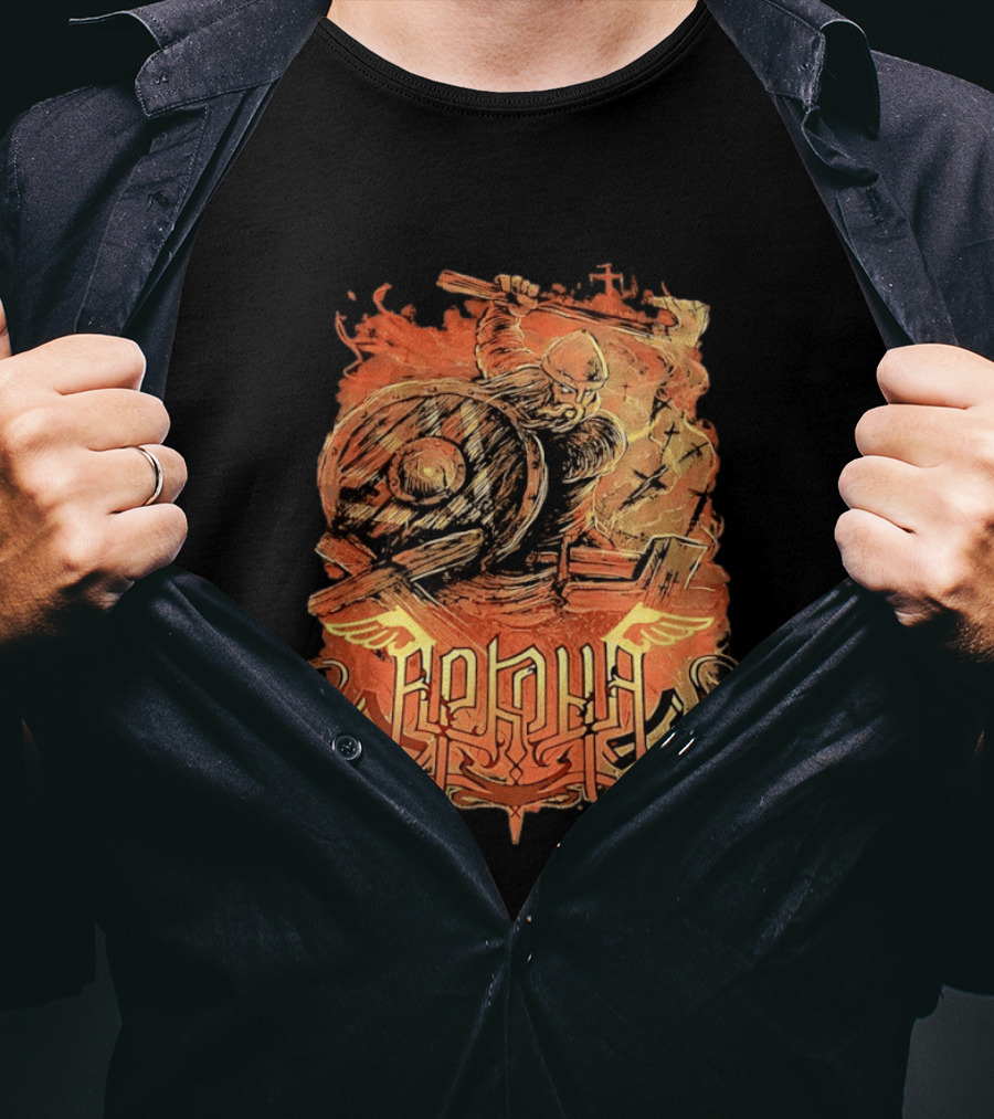 Arkona Viking Warrior USA Canada 2016 Tour T-Shirt