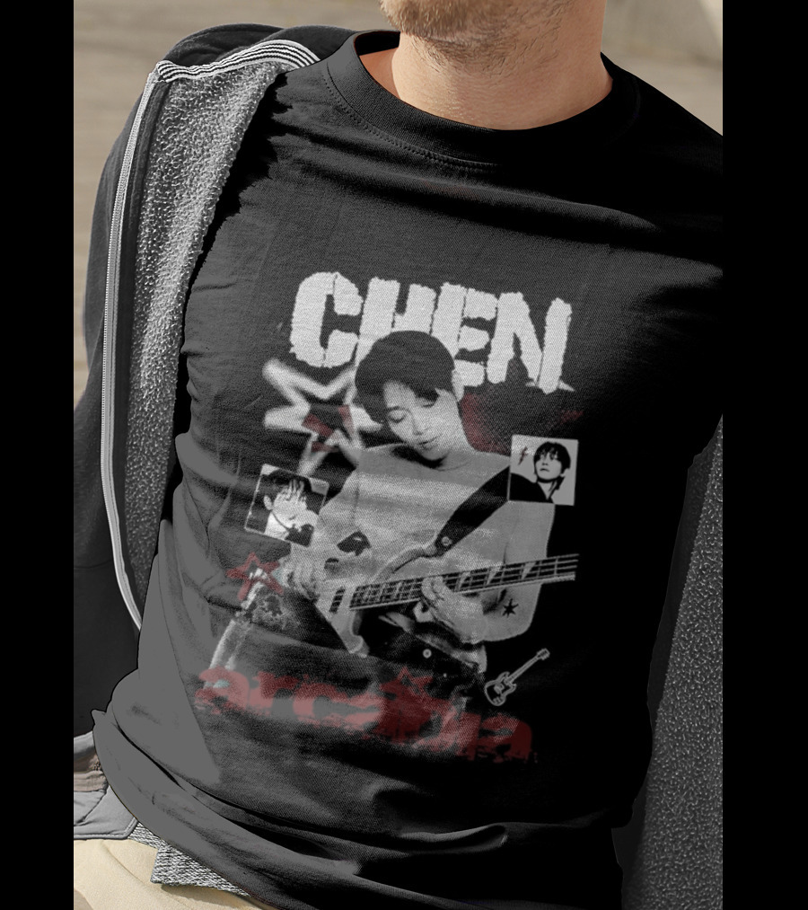 Chen EXO Arcadia Musician Illustration With Stars T-Shirt