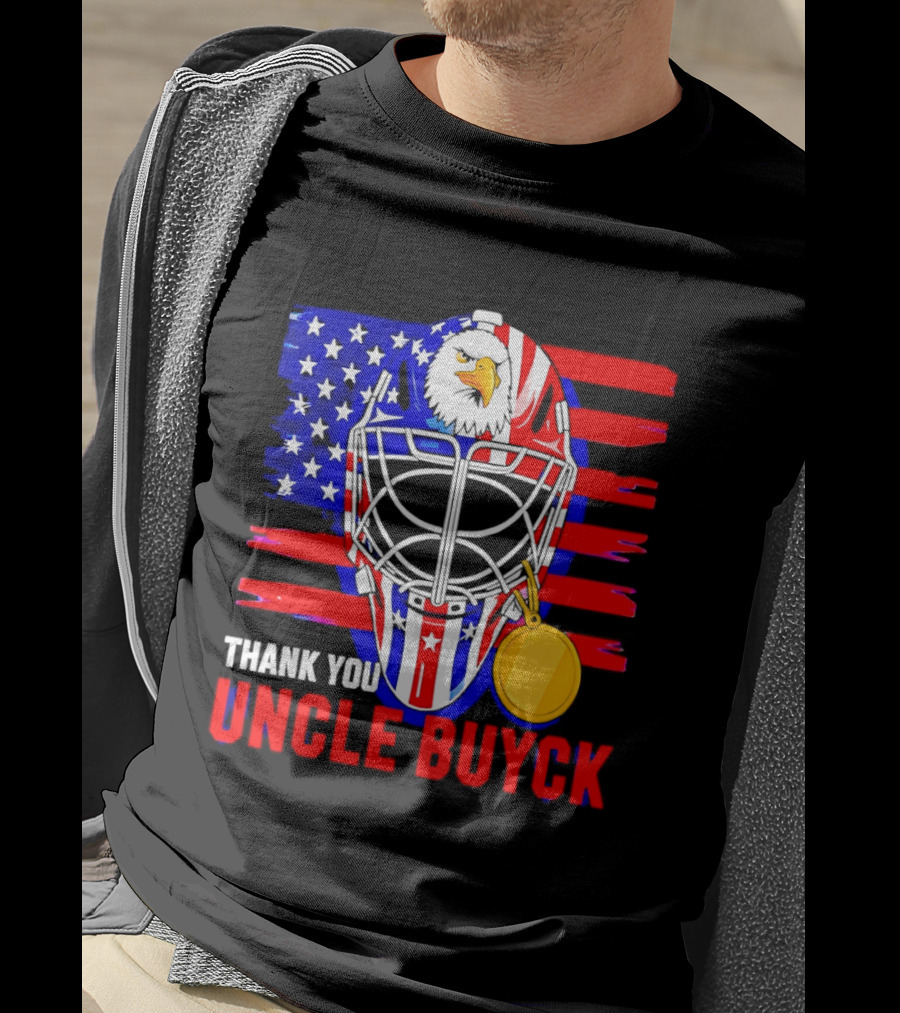 Thank You Uncle Buyck USA Hockey Eagle American Flag Olympic 2026 T-Shirt