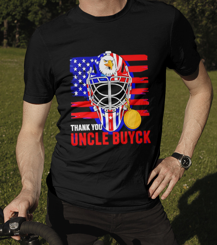 Thank You Uncle Buyck USA Hockey Eagle American Flag Olympic 2026 T-Shirt