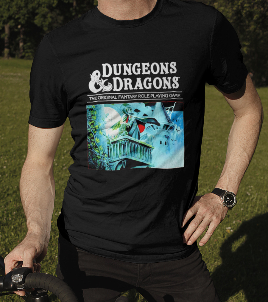 Dungeons And Dragons The Original Fantasy Role Playing Game Vampire Castle T-Shirt