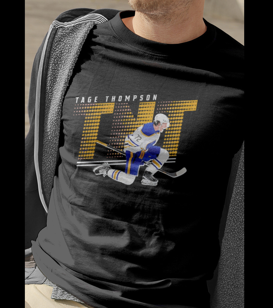 Tage Thompson TNT Buffalo Sabres Hockey Player Action T-Shirt