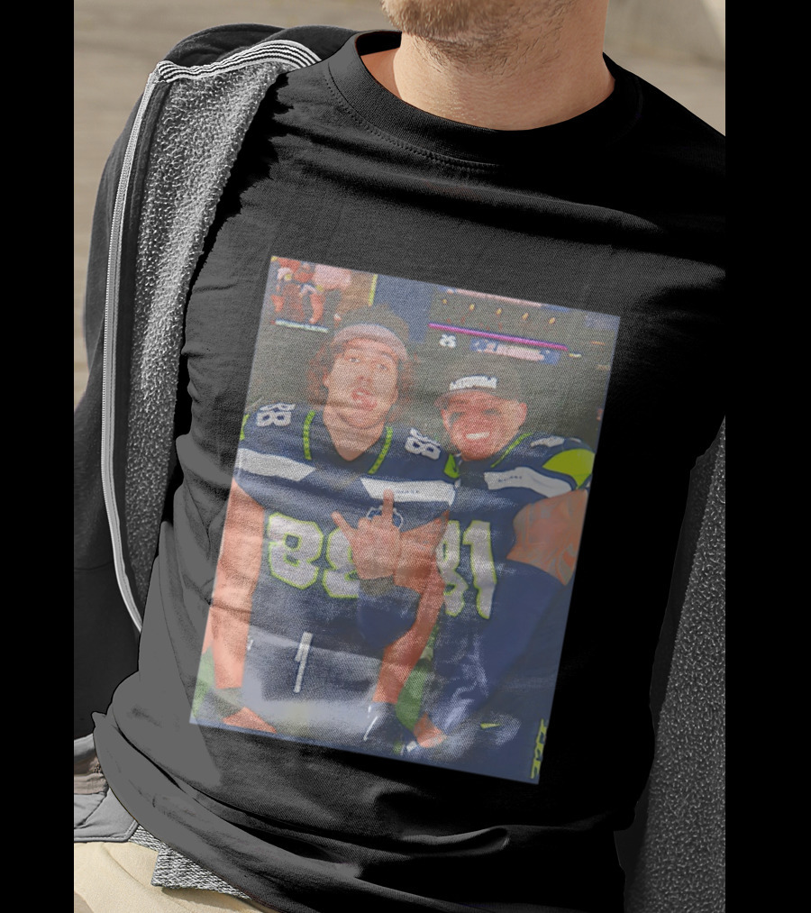 Seattle Seahawks Players Eric Saubert AJ Barner NFL Team Fans Football Enthusiasts T-Shirt