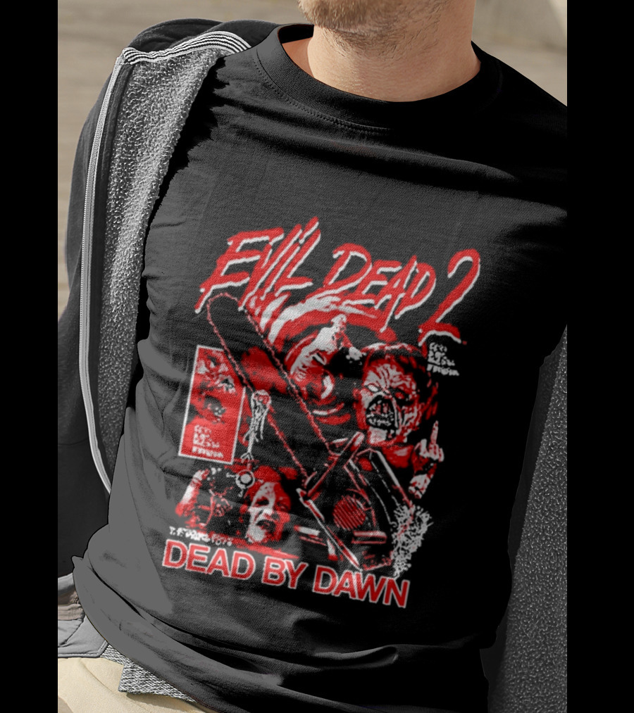 Evil Dead 2 Dead By Dawn Grueling Terror Horror Movie Scene T-Shirt