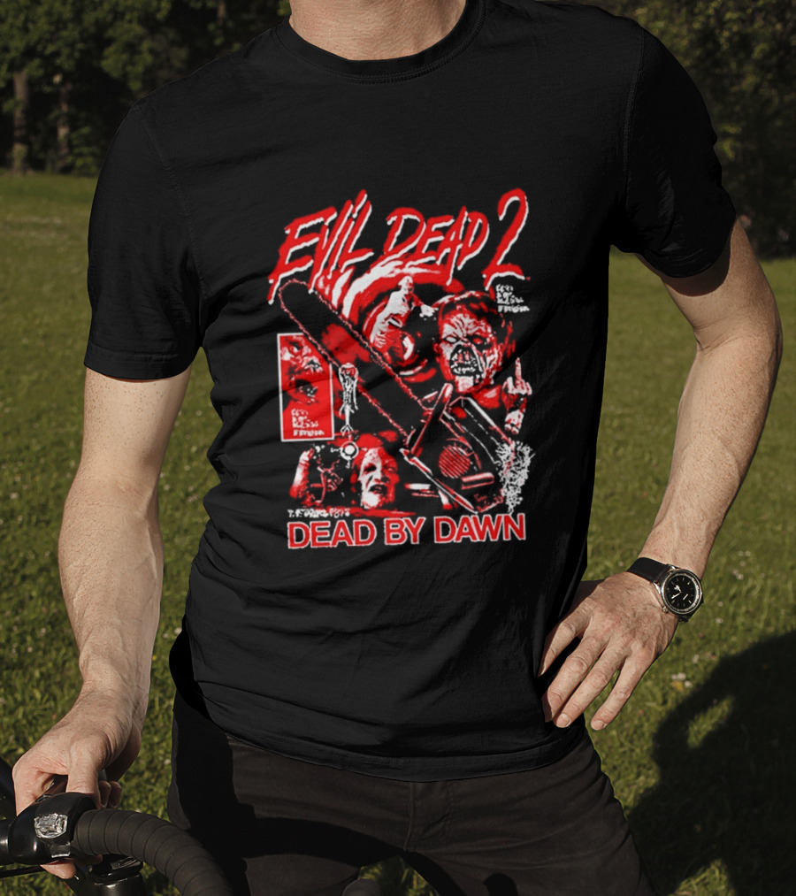 Evil Dead 2 Dead By Dawn Grueling Terror Horror Movie Scene T-Shirt