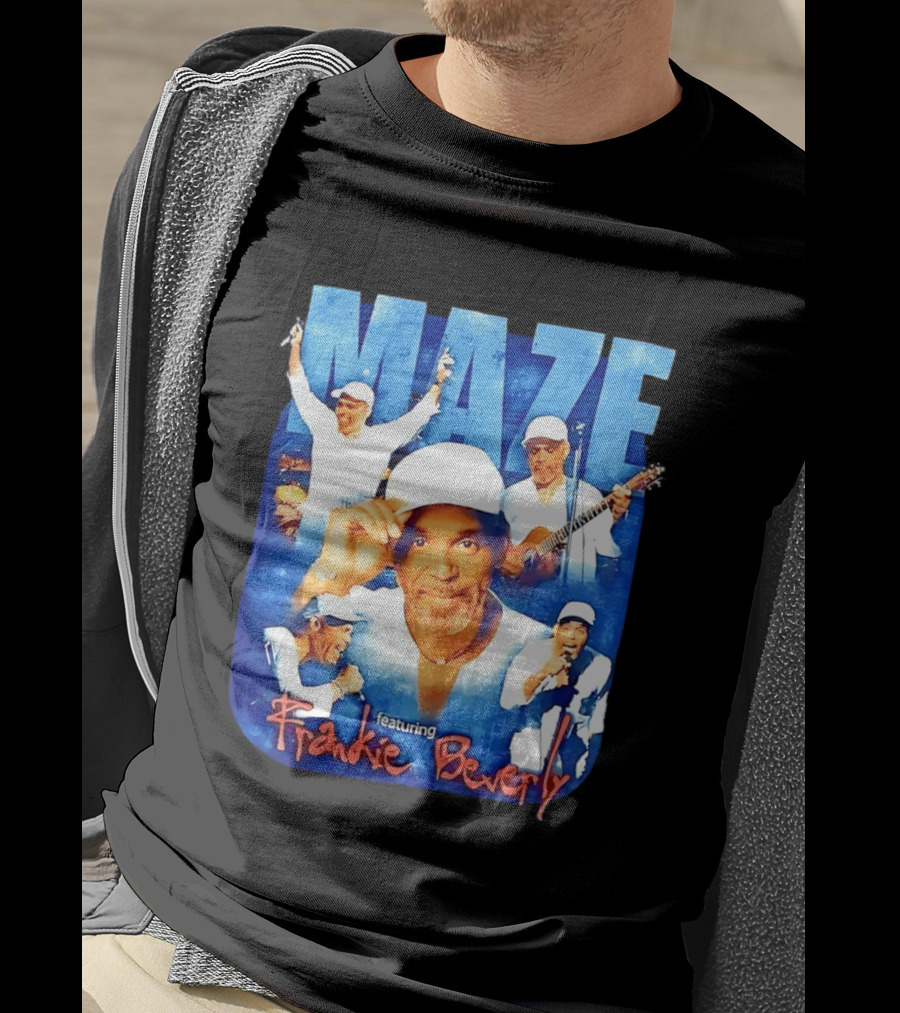 Maze Featuring Frankie Beverly Collage With Performances T-Shirt