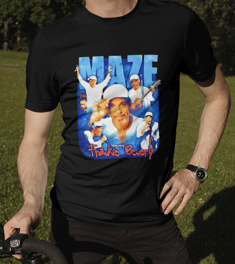 Maze Featuring Frankie Beverly Collage With Performances T-Shirt