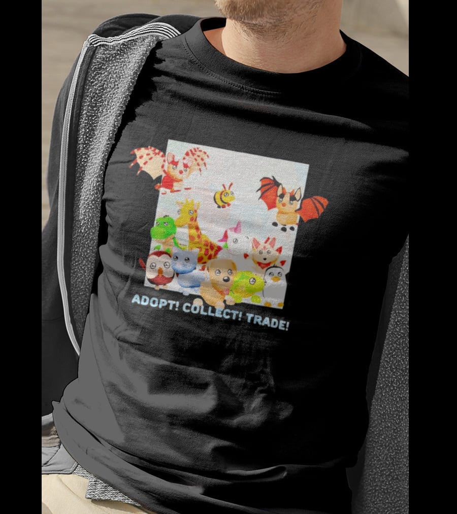 Adopt Me Collectible Pets Game Characters Adopt Collect Trade T-Shirt