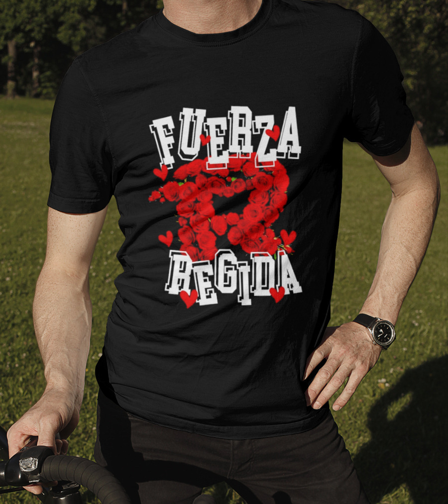 Fuerza Regida Red Rose Hearts T-Shirt
