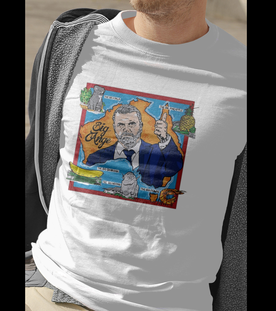Big Ange Postecoglou Australia Landmarks Big Koala Big Pineapple Big Banana Big Merino Big Prawn T-Shirt