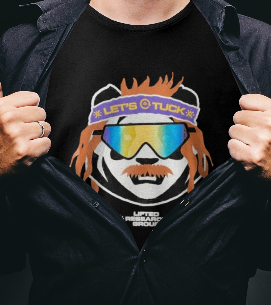 Lifted Research Group Let's Tuck Panda Snowboarding Sunglasses T-Shirt