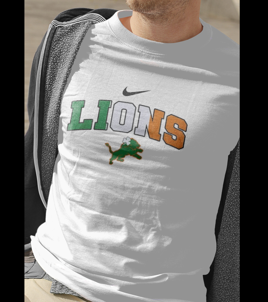 Detroit Lions Nike Irish St Patrick's Day T-Shirt