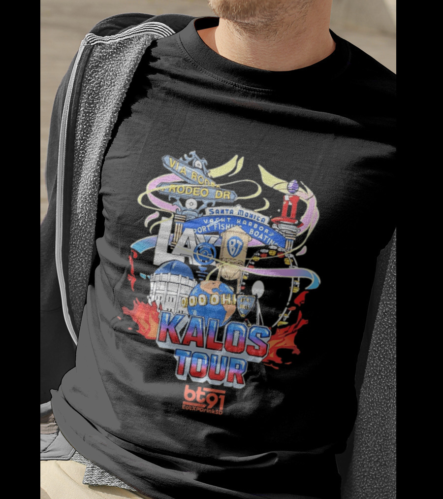 LA Kalos Tour Rodeo Drive Santa Monica Yacht Harbor 87 Vintage 90s 00ohh T-Shirt